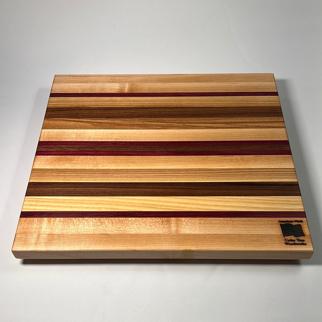 Walnut and Maple Wooden Cutting Board 11x17, 9x12 DIY Wood Crafts